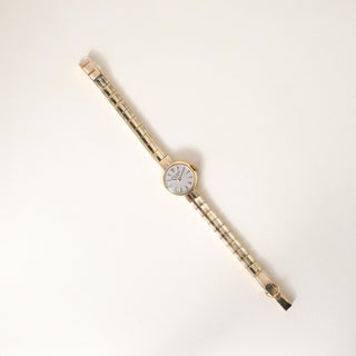 Patek Philippe Silver Satin Dial on 18K Gold Ref 3036