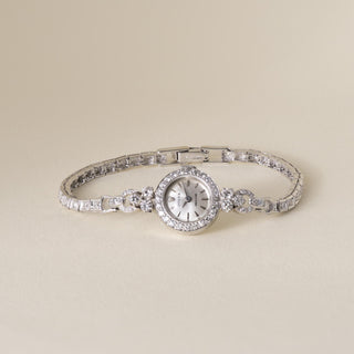 Vintage Rolex 1.50 Carats Diamond Precision Platinum Ladies Cocktail Watch