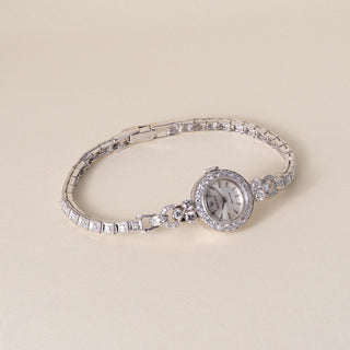 Vintage Rolex 1.50 Carats Diamond Precision Platinum Ladies Cocktail Watch