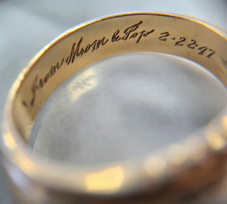 Retro 0.50 Carat 3 Stone Diamond Ring 14K Two Tone Gold