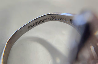 Art Deco Platinum 0.30 Carat Diamond Filigree Ring