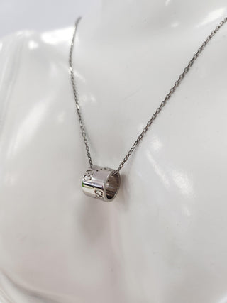 Gucci Icon Necklace 18K White Gold Ladies