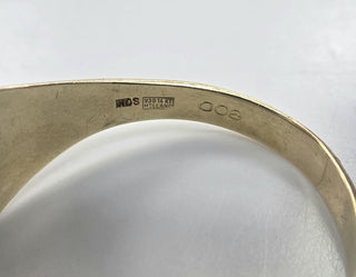 Vintage 14K Gents Diamond and Onyx Ring Band