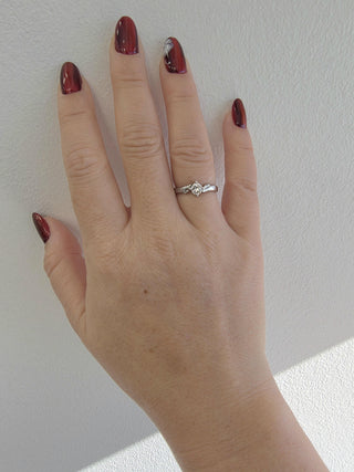 Vintage Platinum 0.38 Carat Diamond Solitaire Ring