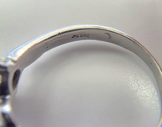 Vintage Platinum 0.38 Carat Diamond Solitaire Ring