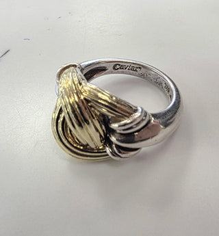 Steven Lagos Caviar collection  Knot Ring in 18K gold and silver