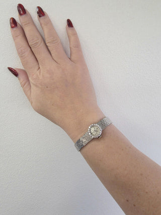 Vintage Ladies 18K Gold Rolex Serpico y Laino Diamond Watch