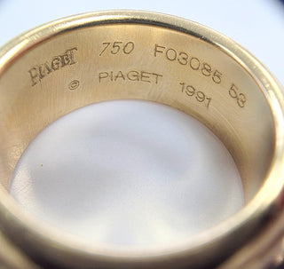 Piaget Possession 18K Gold Diamond and Gemstone Spinner Ring Band