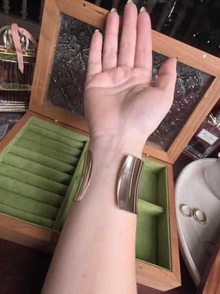 Estate Tiffany & Co 1837 Rubedo Ultra Wide Rose Open Cuff