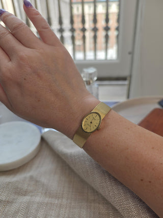 Vintage 18K Gold Chopard Tiffany and Co. Oval Dial Ladies Watch