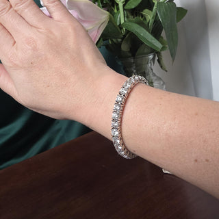 Estate 14K Gold 20.35 Carats Diamond Tennis Bracelet