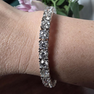Estate 14K Gold 20.35 Carats Diamond Tennis Bracelet
