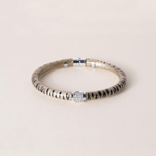 18K Gold Soho Diamond and Enamel Bangle