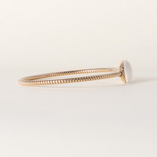 18K Rose Gold Fidia Tubogas Mother of Pearl Thin Bangle