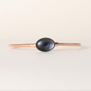 18K Rose Gold Fidia Italian Tubogas Thin Bangle