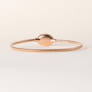 18K Rose Gold Fidia Italian Tubogas Thin Bangle