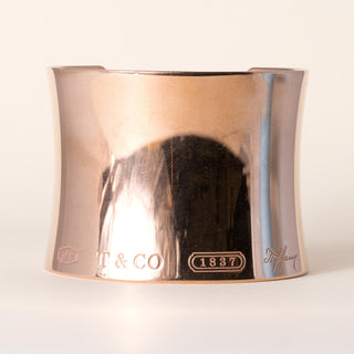 Estate Tiffany & Co 1837 Rubedo Ultra Wide Rose Open Cuff