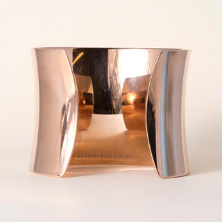 Estate Tiffany & Co 1837 Rubedo Ultra Wide Rose Open Cuff