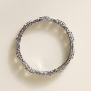 Antique Art Deco Platinum 9 Carat Old European Cut Diamond Bracelet