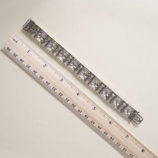 Antique Art Deco Platinum 9 Carat Old European Cut Diamond Bracelet