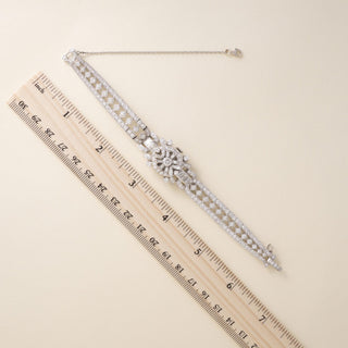 Vintage Platinum  Girard Perregaux Ladies Hidden Watch Diamond Bracelet