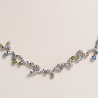 18K Mauboussin gemstone necklace