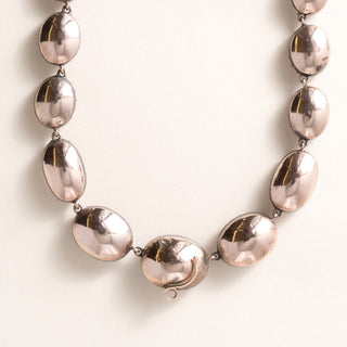 Antique Victorian 200 Carats Amethyst 9K Gold and Silver Riviere Necklace