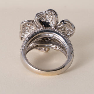 Estate Kwiat 5.70 Carats Diamond Floral Cocktail Ring 18K Gold