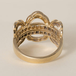 Vintage Lorelei Hearts on Fire 18K Yellow Gold 1 Carat Diamond Right Hand Ring