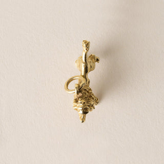 Vintage Poodle Dog Pendant Charm 18K Yellow Gold
