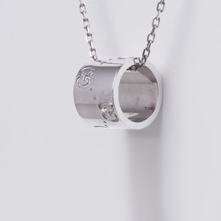 Gucci Icon Necklace 18K White Gold Ladies