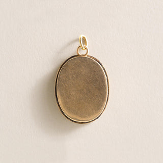 Etruscan Revival 18K Bella Donna Portrait Rose Cut Diamond Pendant