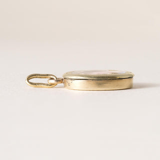 Etruscan Revival 18K Bella Donna Miniature Portrait Pendant