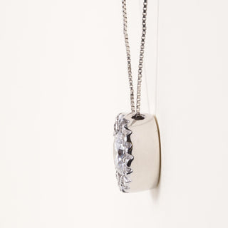 14K White Gold 1.20 Carat Diamond Necklace