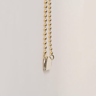 Vintage Cartier 18K Gold Diamond ID Bar Necklace