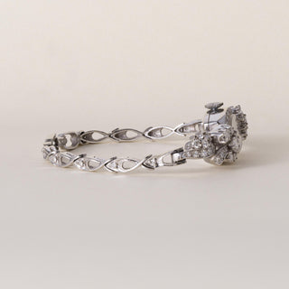 Vintage 14K Gold Hamilton 2 Carats Diamond Ladies Watch