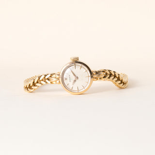 Vintage Rolex Ladies 18K Gold Cocktail Watch on Solid Gold Bracelet
