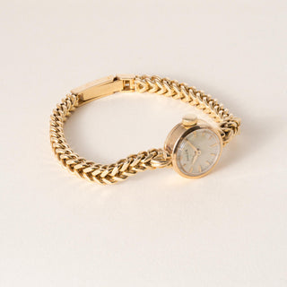 Vintage Rolex Ladies 18K Gold Cocktail Watch on Solid Gold Bracelet