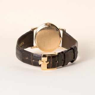 Vintage Rolex Cellini Brown Leather Strap 18k YG