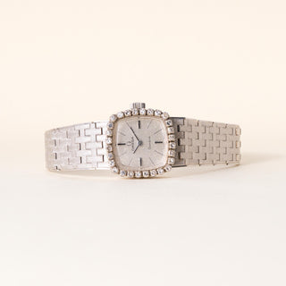 Vintage Omega Geneve 18K Gold Diamonds Cocktail Ladies' Wristwatch