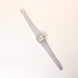 Vintage Omega Geneve 18K Gold Diamonds Cocktail Ladies' Wristwatch