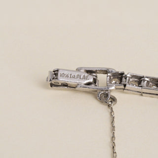 Vintage 1950s Art Deco Pery Platinum Diamond Cocktail Watch