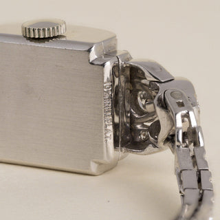 Vintage 1950s Art Deco Pery Platinum Diamond Cocktail Watch