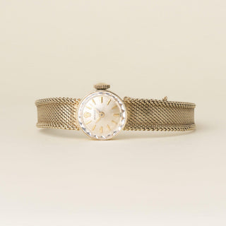 READY Vintage 14K gold Rolex Ladies Mechanical Round Bezel Watch