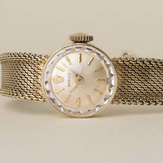 READY Vintage 14K gold Rolex Ladies Mechanical Round Bezel Watch