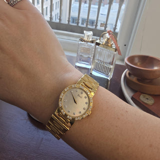 Vintage 18K Piaget Dancer Diamond Dial and Bezel Ladies Watch