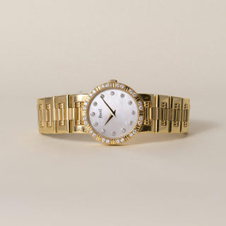 Vintage 18K Piaget Dancer Diamond Dial and Bezel Ladies Watch