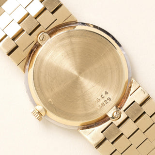 Vintage 1970s Ladies Piaget 18K Yellow Gold Diamond Bezel Watch