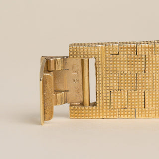 Vintage 1970s Ladies Piaget 18K Yellow Gold Diamond Bezel Watch
