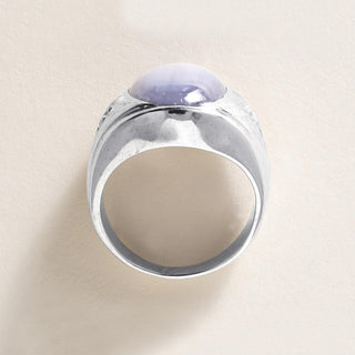 Vintage 14K Gold 13.50 Carat Lavender Star Sapphire Diamond Ring